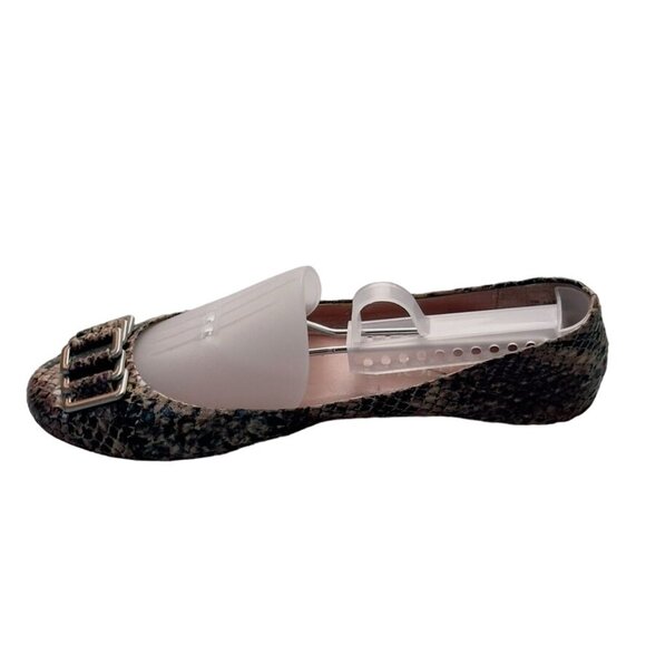 Women's Shoes SE BOUTIQUE Sam Edelman Camden Python Print Ballet Flats Size 7 - Picture 9 of 12